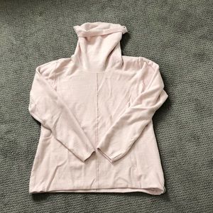 [calvin klein jeans] pink rubbed cotton turtleneck